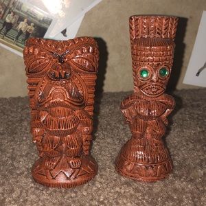 Miniature Tiki Statues